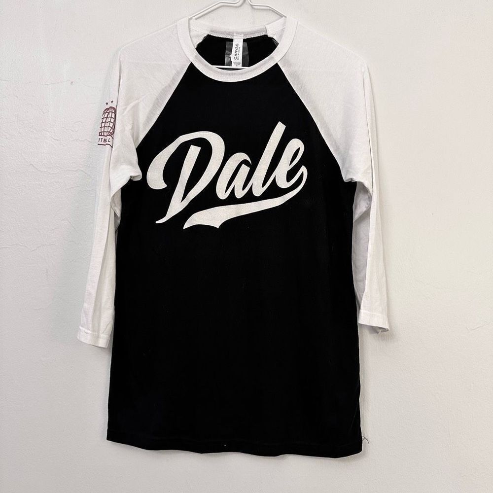 Pitbull Women’s DALE 305 T-Shirt Raglan Sleeve Three 05 Jersey Black & White Sma